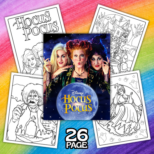 Hocus Pocus Coloring Pages | 26 Printable Halloween Sheets for Kids & Adults