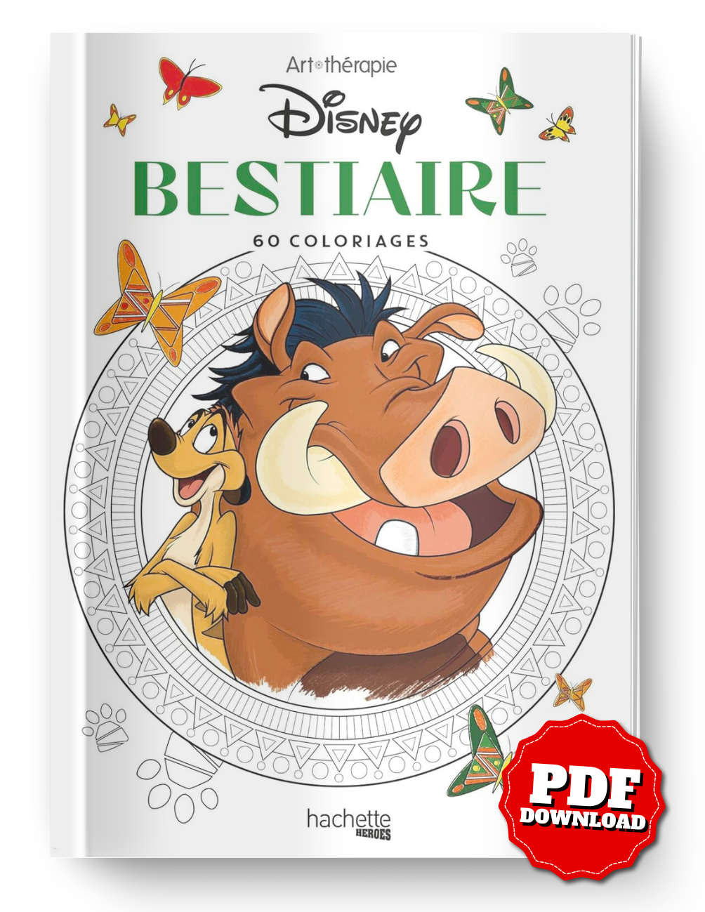 Disney Animal Bestiary – 60 Coloring Pages (Printable PDF)