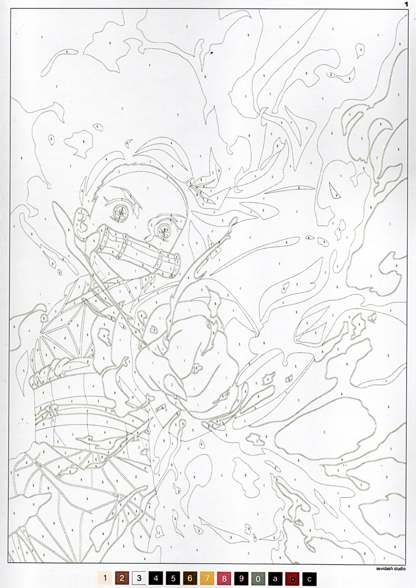 Favorite Anime Color by Number Book | Anime-Inspired Coloring Book | Printable PDF | Instant Digital Download