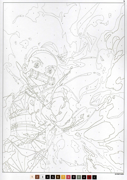 Favorite Anime Color by Number Book | Anime-Inspired Coloring Book | Printable PDF | Instant Digital Download