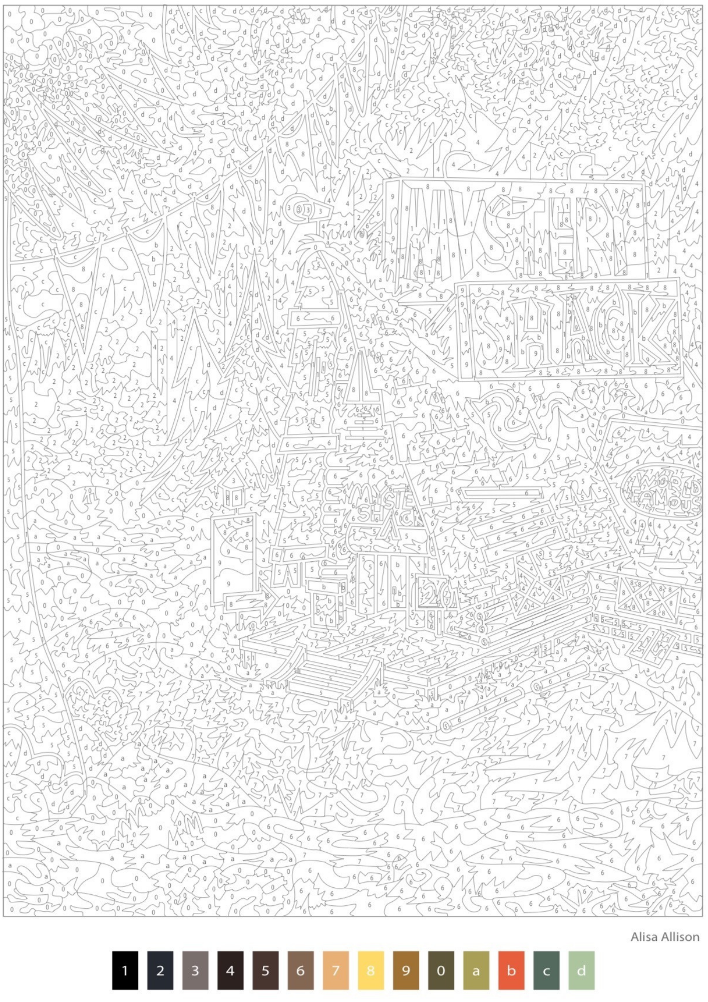 Favorite Cartoon Animals Coloring Book PDF – Color by Number | Fun Panda & Adventure Characters Printable Pages