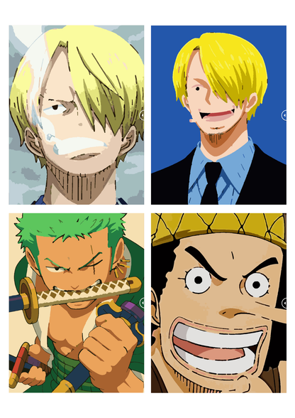 One Piece Mystery Coloring Book (Digital Download) | Anime Color by Number PDF for iPad & Print