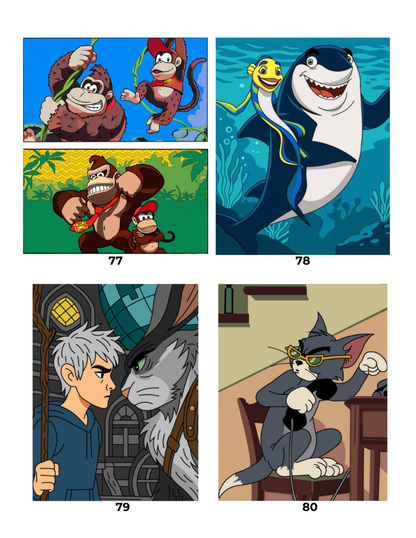 Mega Mix Cartoon Mystery Color By Number Book | Fairy Tale Inspired Mystery Coloring Pages PDF | Hidden Image Coloring Book for Adults & Teens