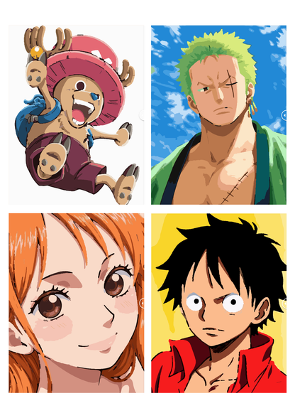 One Piece Mystery Coloring Book (Digital Download) | Anime Color by Number PDF for iPad & Print
