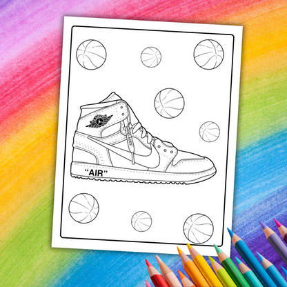 FREE Sneaker Coloring Book | 22 Printable Pages for Sneakerheads & Kids