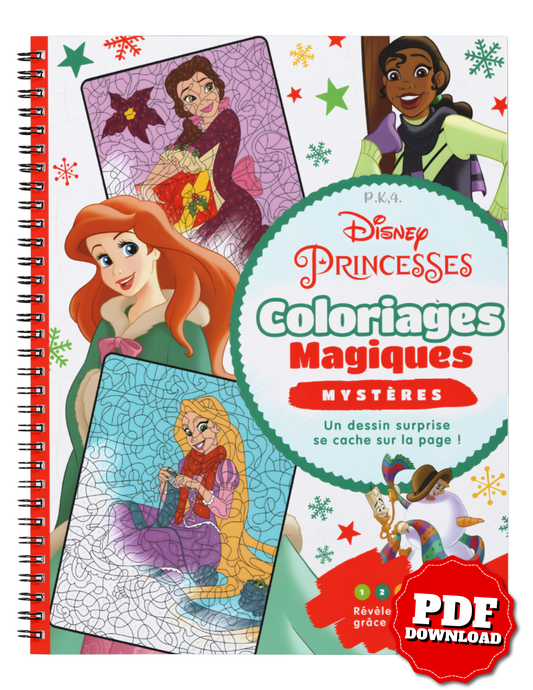 Disney Princesses – Winter Magic Color-by-Code