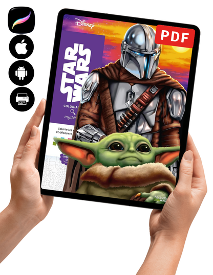 Star Wars Mystery Color By Number Book | Printable PDF | Color by Number | Instant Digital Download