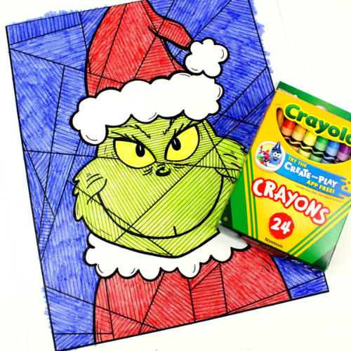 The Grinch Christmas Coloring Pages | Fun Holiday Printable for Kids & Adults | Christmas Art Activity PDF