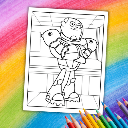 Teen Titans Go! Coloring Book | 31 Fun Printable Pages for Kids & Fans