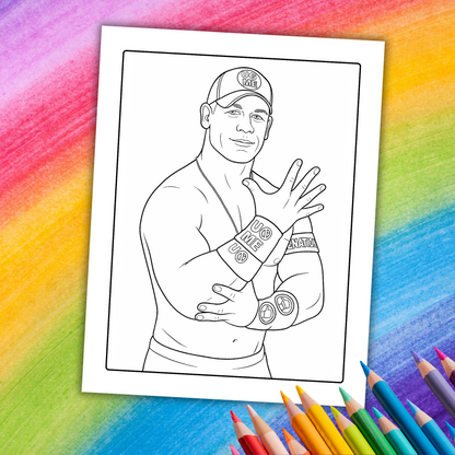 WWE Coloring Book | 49 Printable Pages of Legendary Superstars