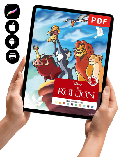 Disney Mystery Coloring Book – The Lion King | Color by Number | Printable PDF | Digital Download