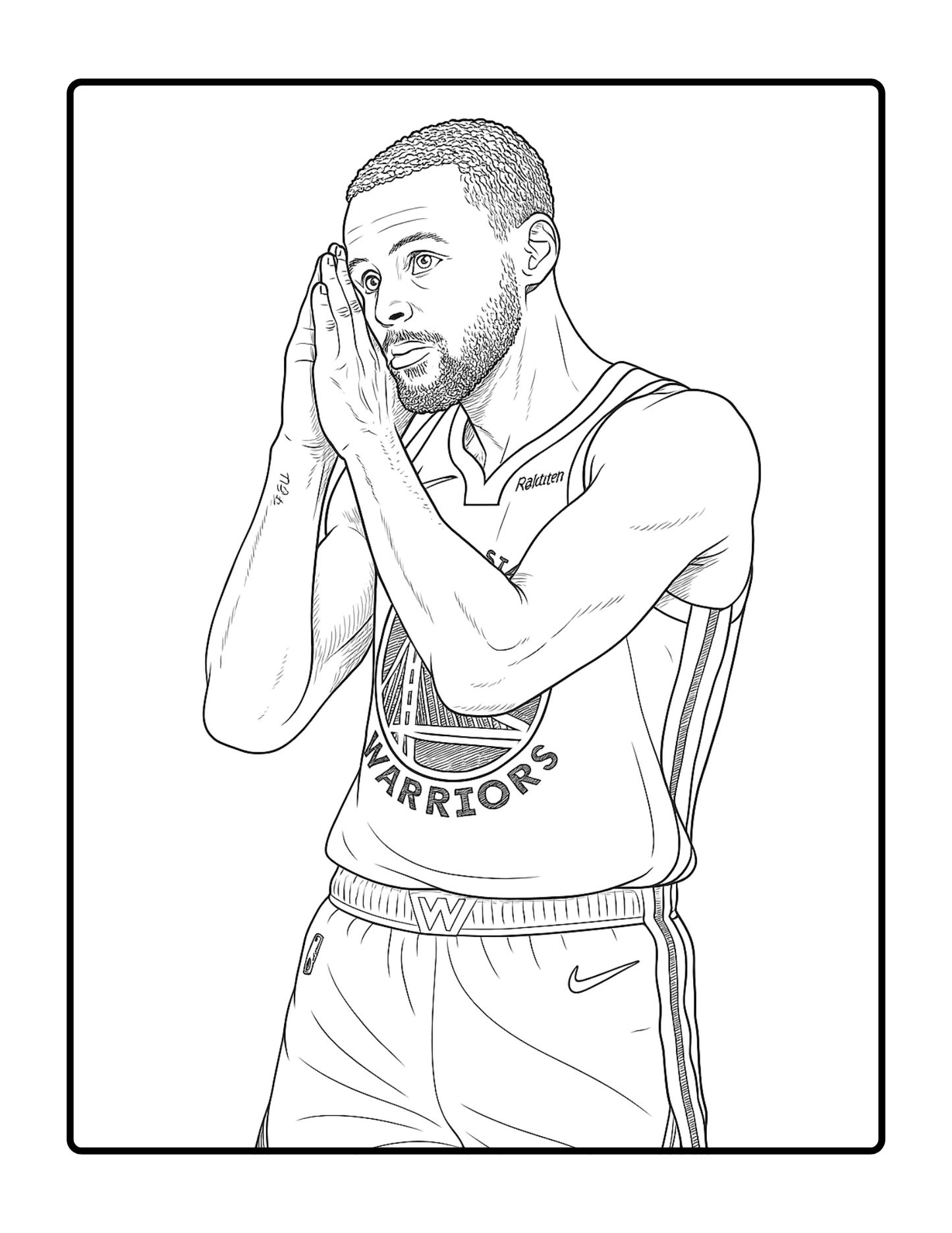 CURRY Coloring Book | Basketball Edition | Printable PDF