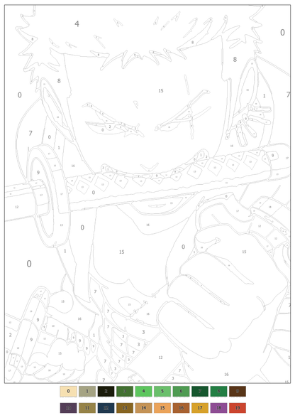 One Piece Mystery Coloring Book (Digital Download) | Anime Color by Number PDF for iPad & Print