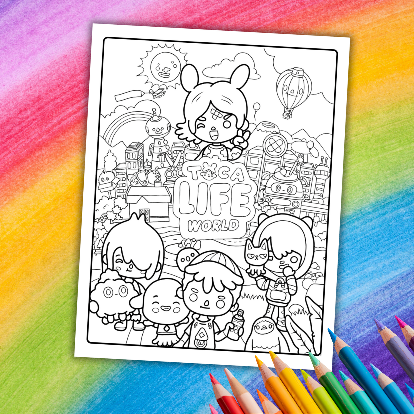 Toca Boca Coloring Book | 24 Fun Printable Pages for Kids