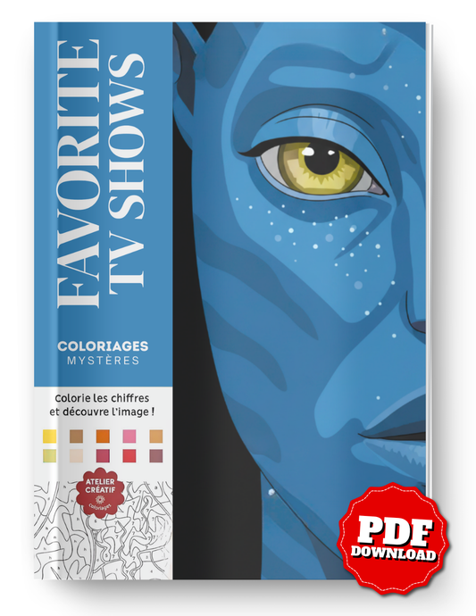 Favorite TV Shows Coloring Book PDF – Color by Number | Fun & Relaxing Printable Pages Inspired by Popular Shows