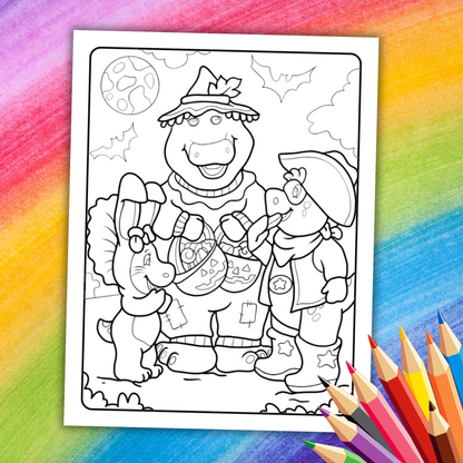 Barney Coloring Book | 19 Printable Pages of Fun & Friendship