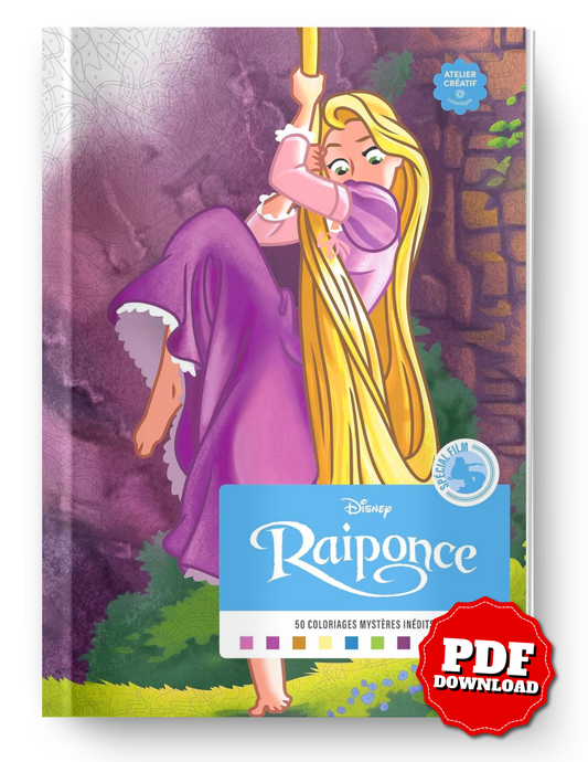Rapunzel Color by Number PDF – Princess Coloring Book Printable | Magical Kids Activity