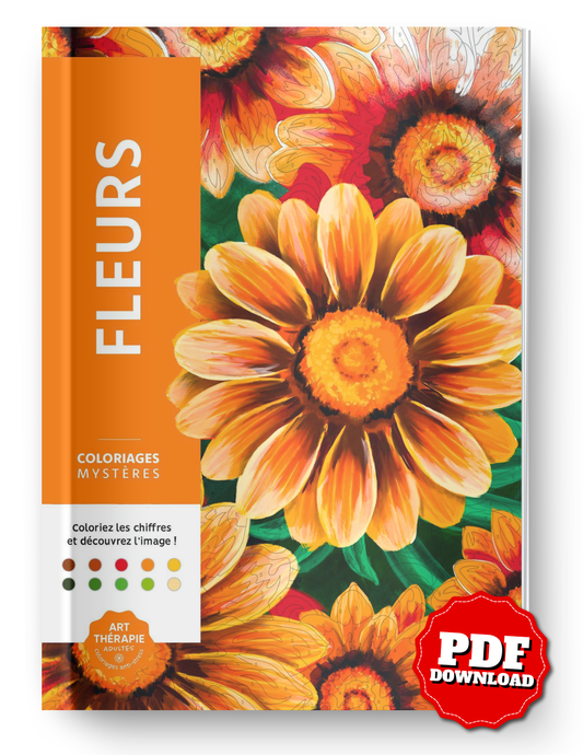 Mystery Coloring – Flowers | Color by Number Reveal