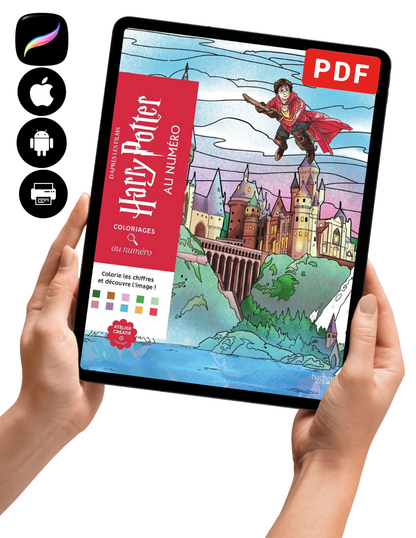 Harry Potter Mystery Color by Number | Wizarding World Coloring Book | Printable PDF | Magical Mystery Coloring Pages | Instant Download