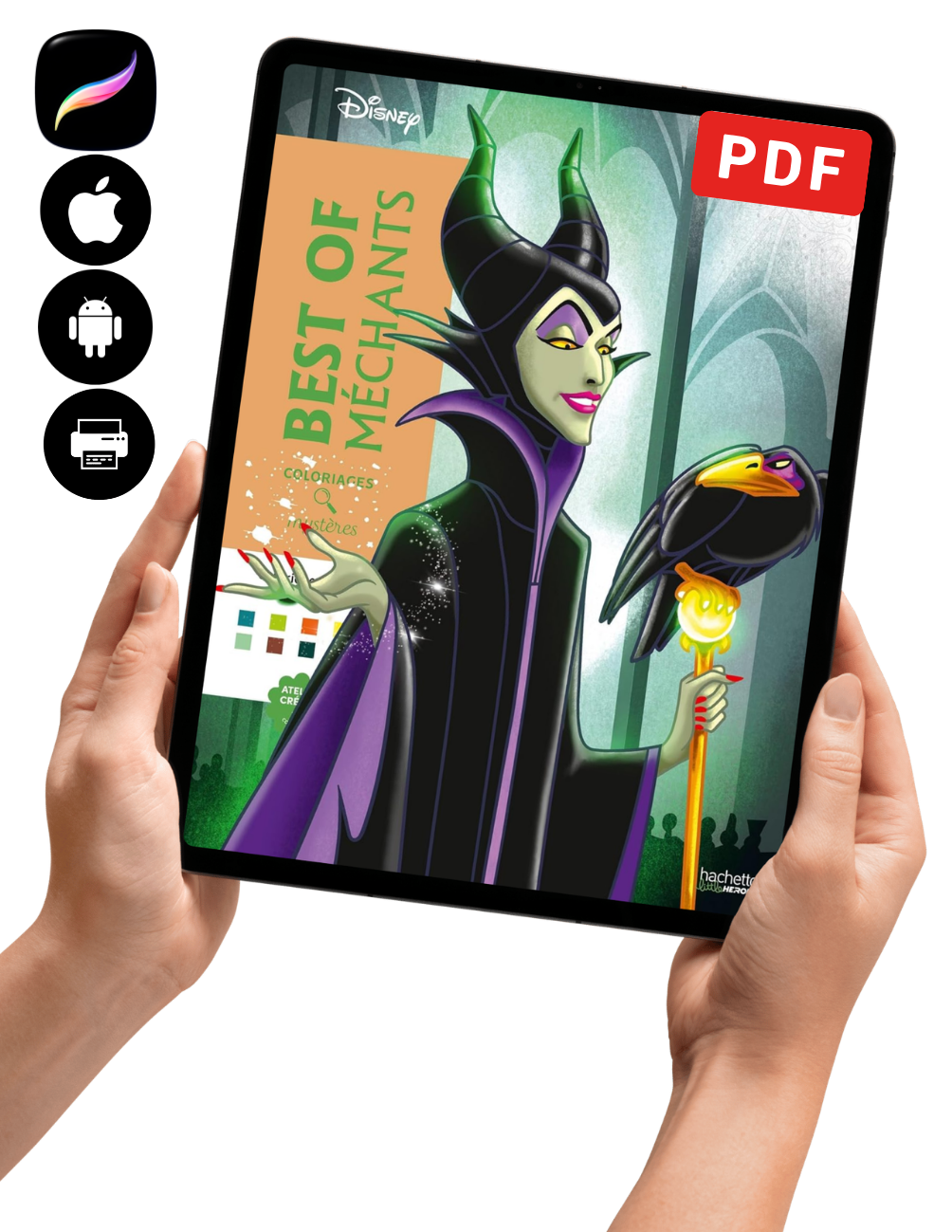 Disney Villains Mystery Coloring Book PDF – Color by Number Printable (100 Pages)