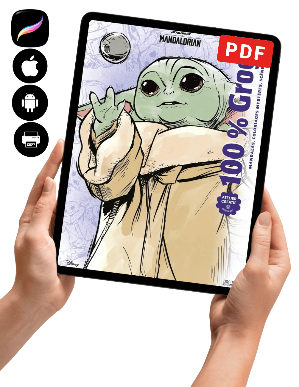 100% Little Galaxy Explorer Coloring Book PDF | Cute Space Creature Coloring Pages | Fantasy Sci-Fi Printable Coloring Book