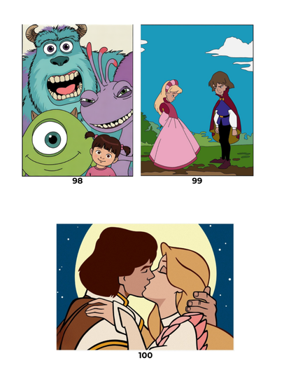 Mega Mix Cartoon Mystery Color By Number Book | Fairy Tale Inspired Mystery Coloring Pages PDF | Hidden Image Coloring Book for Adults & Teens