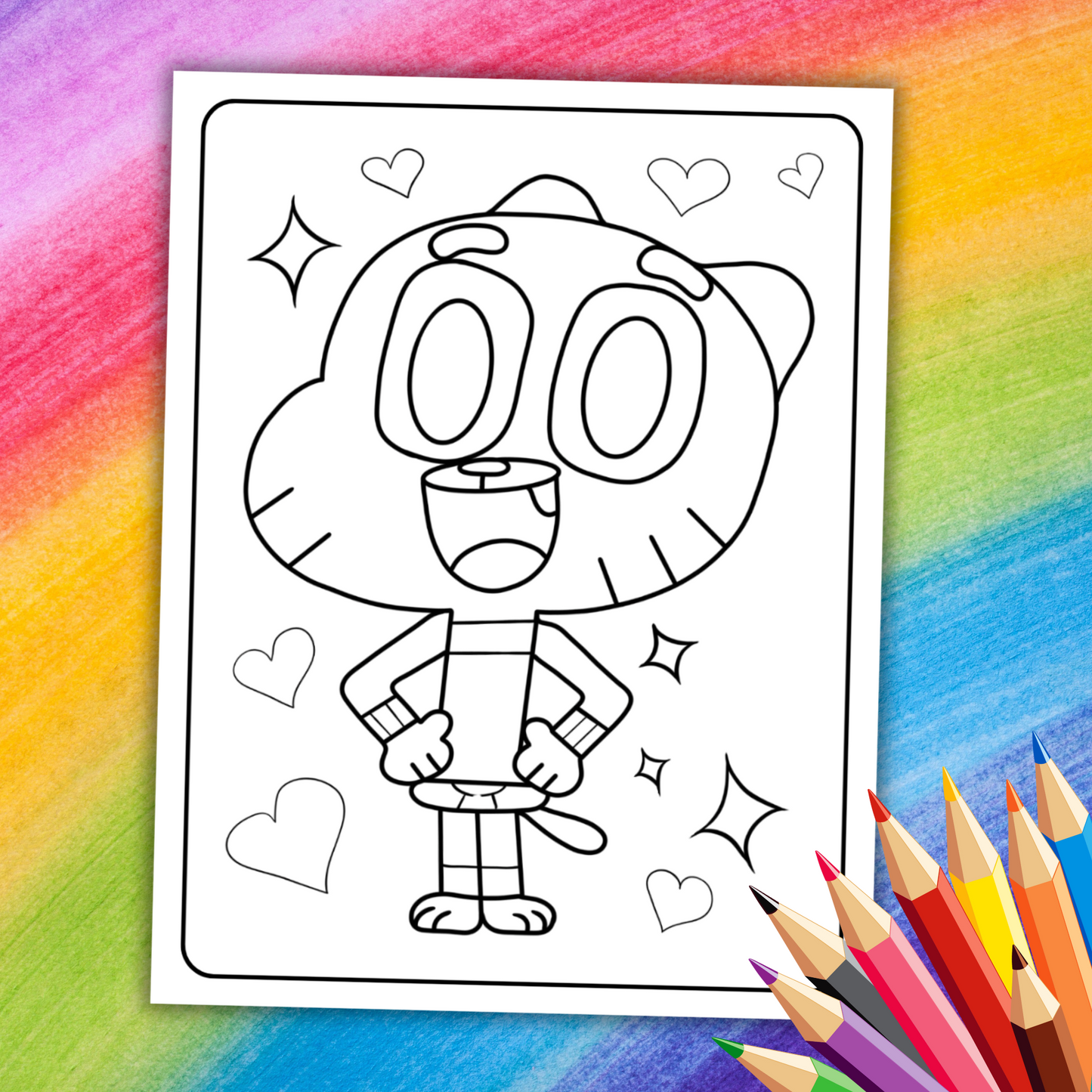 Gumball Coloring Book | 26 Fun Printable Pages for Kids