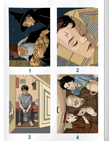 Harry Potter Mystery Coloring Book PDF | Wizard Magic Color by Number | Printable Digital Download