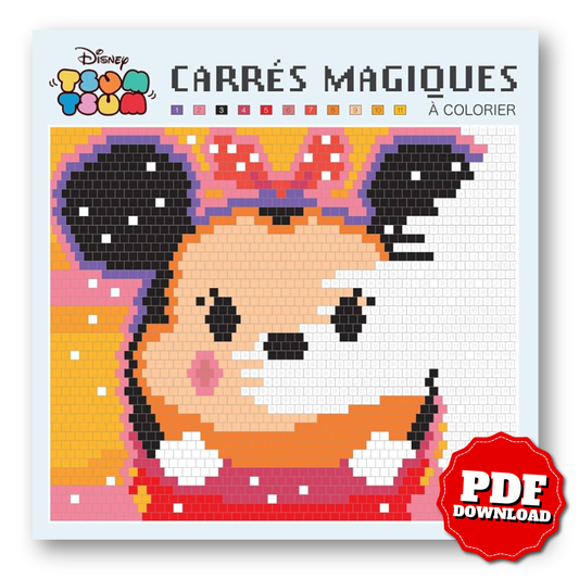 Disney Tsum Tsum – Grand Magic Squares Coloring Book | Pixel Color-by-Number