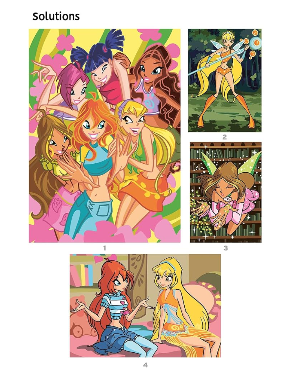 Winx Club Mystery Color By Number Book | Fairy Coloring Book | Printable PDF | Instant Digital Download