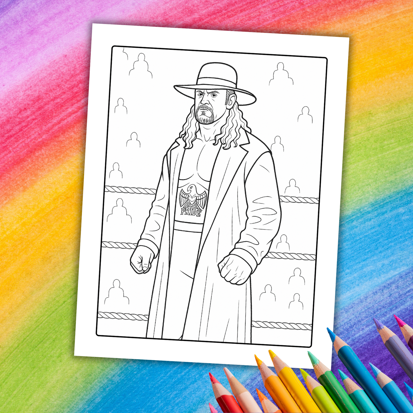 WWE Coloring Book | 49 Printable Pages of Legendary Superstars