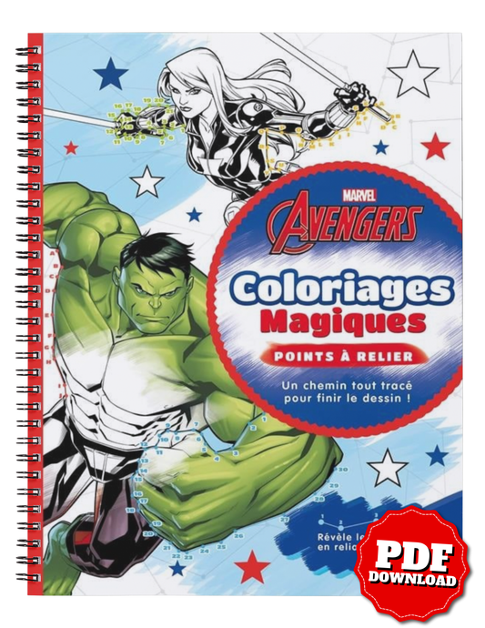 Marvel Avengers – Magic Connect-the-Dots Coloring Book