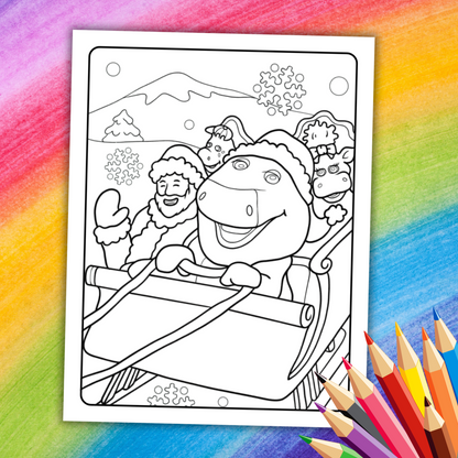 Barney Coloring Book | 19 Printable Pages of Fun & Friendship