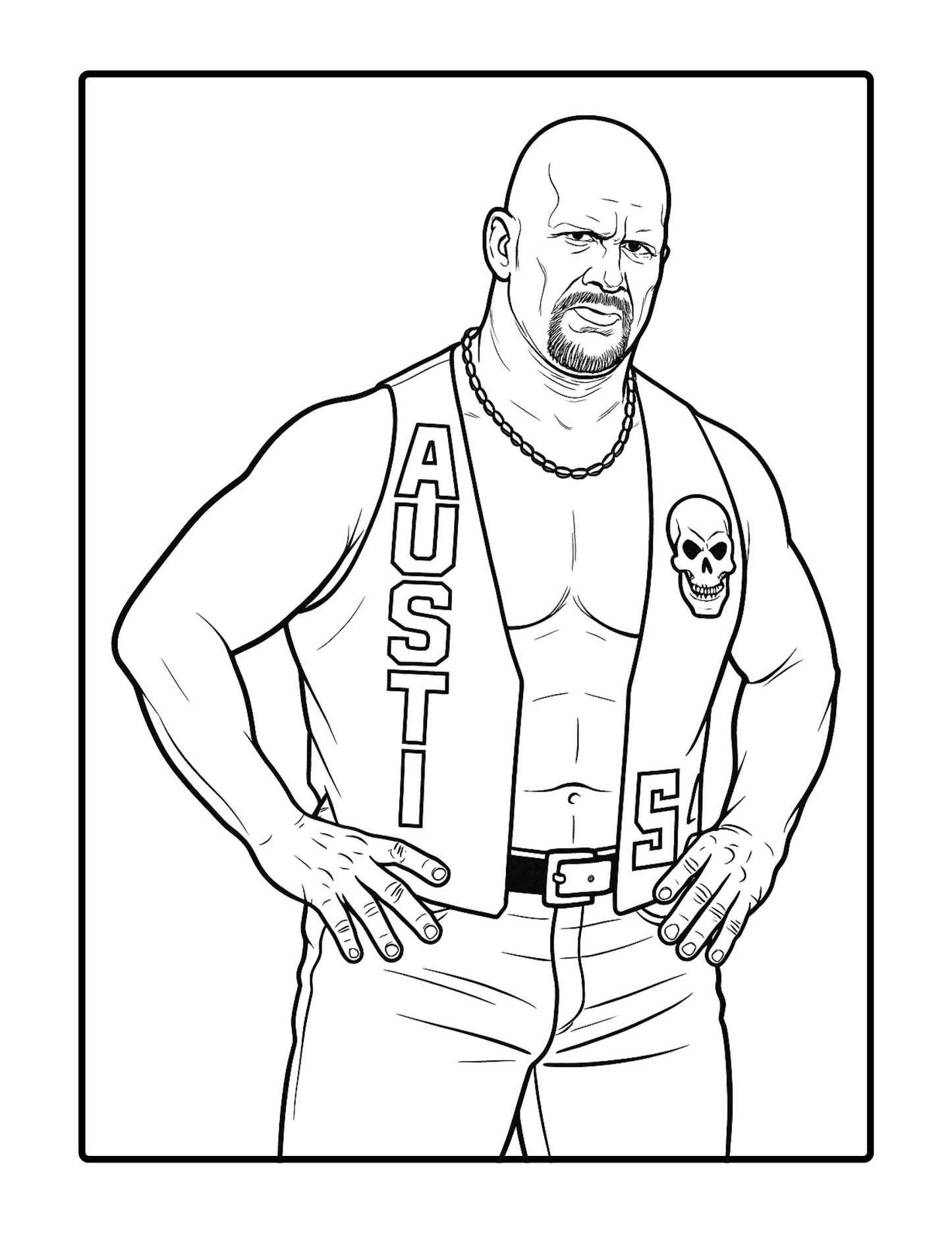 Wrestling Legends Coloring Book | Printable WWE-Inspired Pages for Fans & Adults