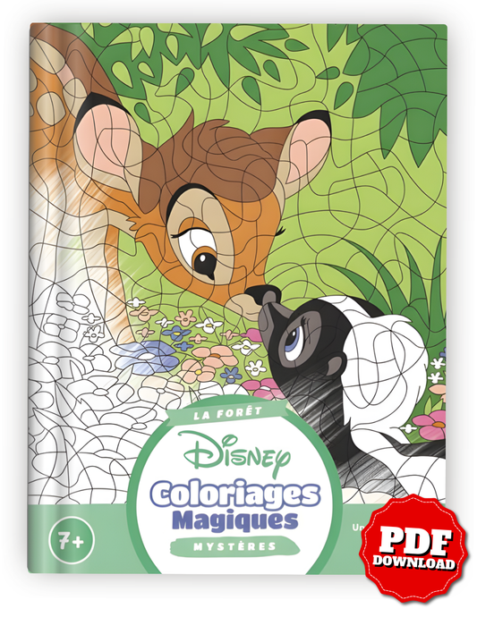 Disney Magic Mystery Coloring Book – Forest Adventure Edition (PDF | Color-by-Number for Kids 7+)