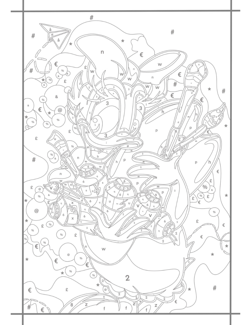 Just Some Cartoons Mystery Coloring Book | Cartoon Color by Number | Printable PDF | Mystery Coloring Pages | Digital Download