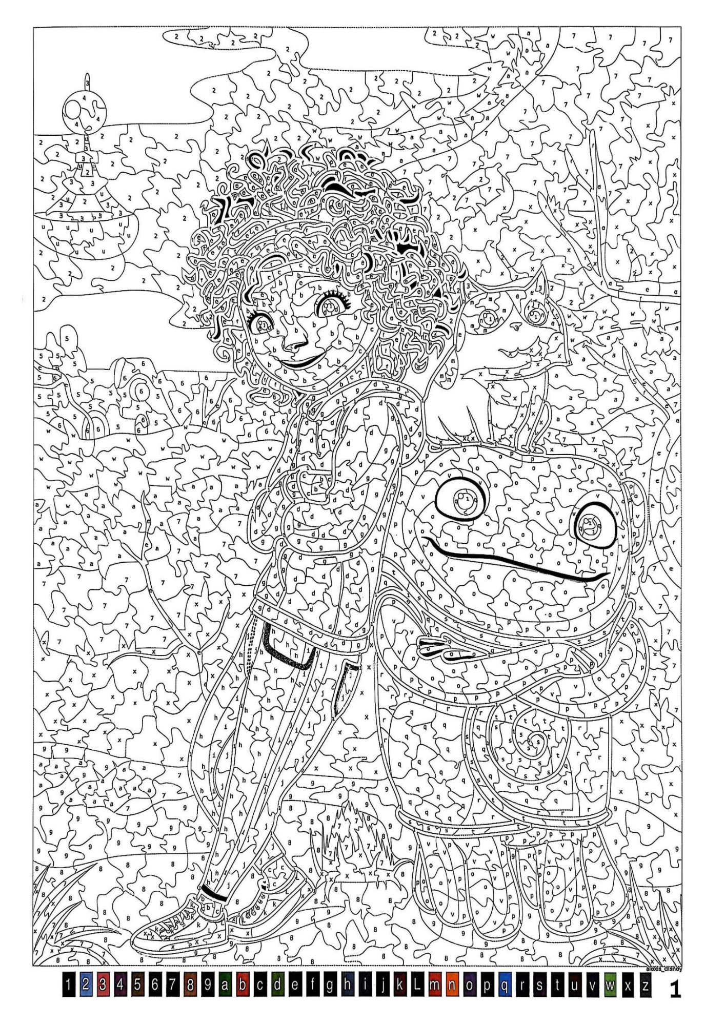 Favorite Cartoon Characters Color by Number Book Vol. 2 | Cute Anime & Cartoon Coloring Book | Printable PDF | Instant Digital Download