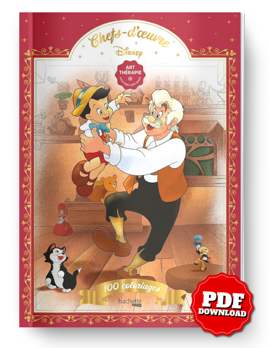 Disney Masterpieces Coloring Book – 100 Pages (Printable PDF)