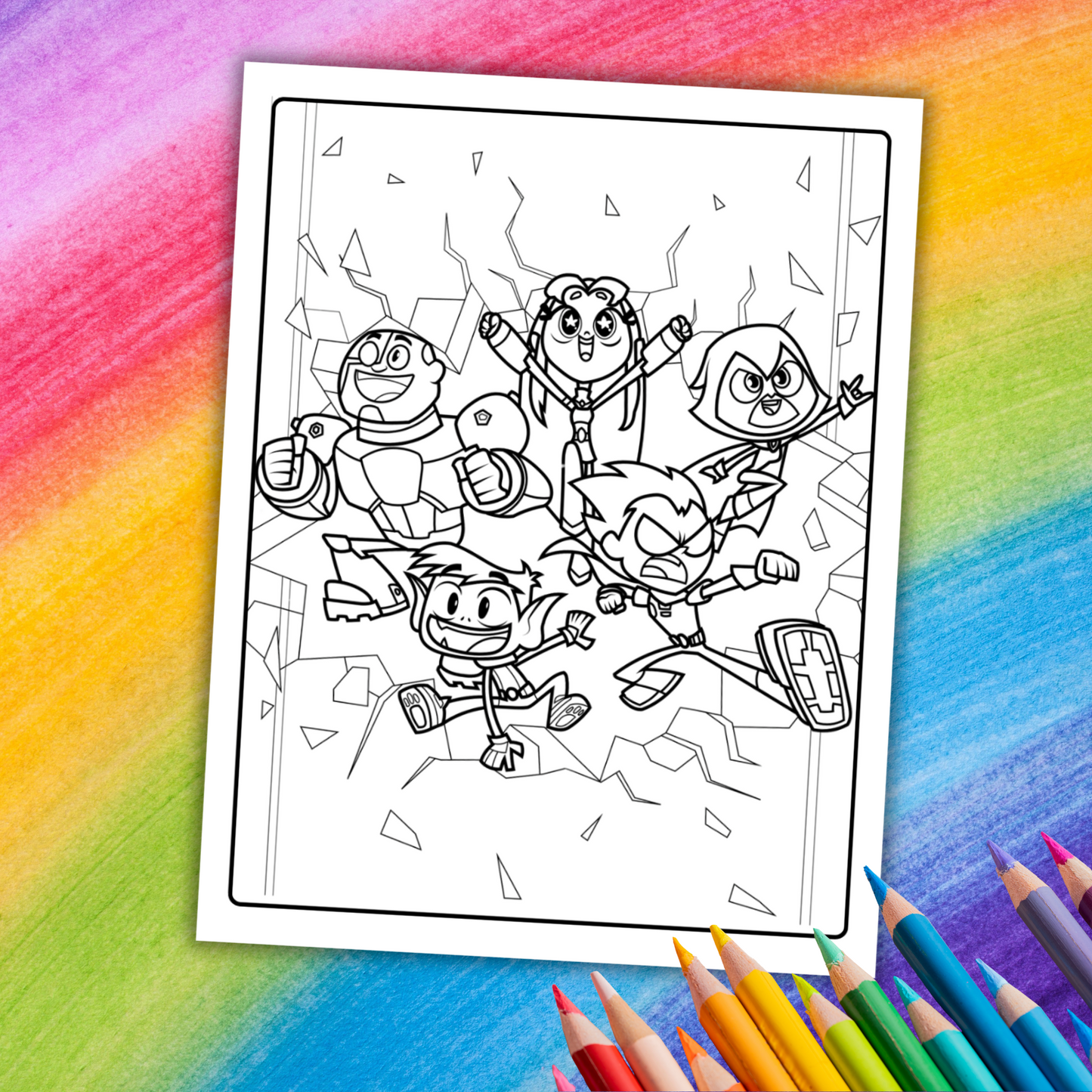 Teen Titans Go! Coloring Book | 31 Fun Printable Pages for Kids & Fans