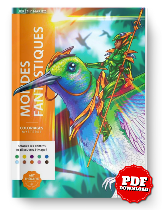 Mystery Color-by-Number – Fantastic Worlds Coloring Book (PDF)