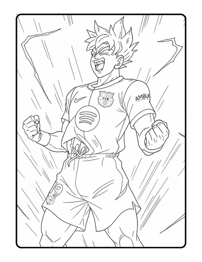 FC Barcelona Coloring Book | Printable PDF for Football Fans