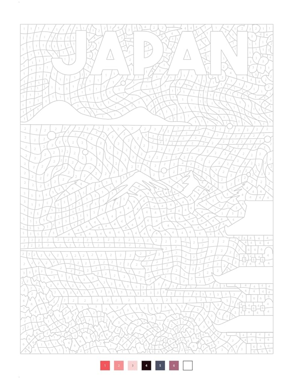 Incredible Nature Mystery Coloring Book PDF | 40 Color by Number Pages | Landscapes, Wildlife & Nature | Printable Digital Download