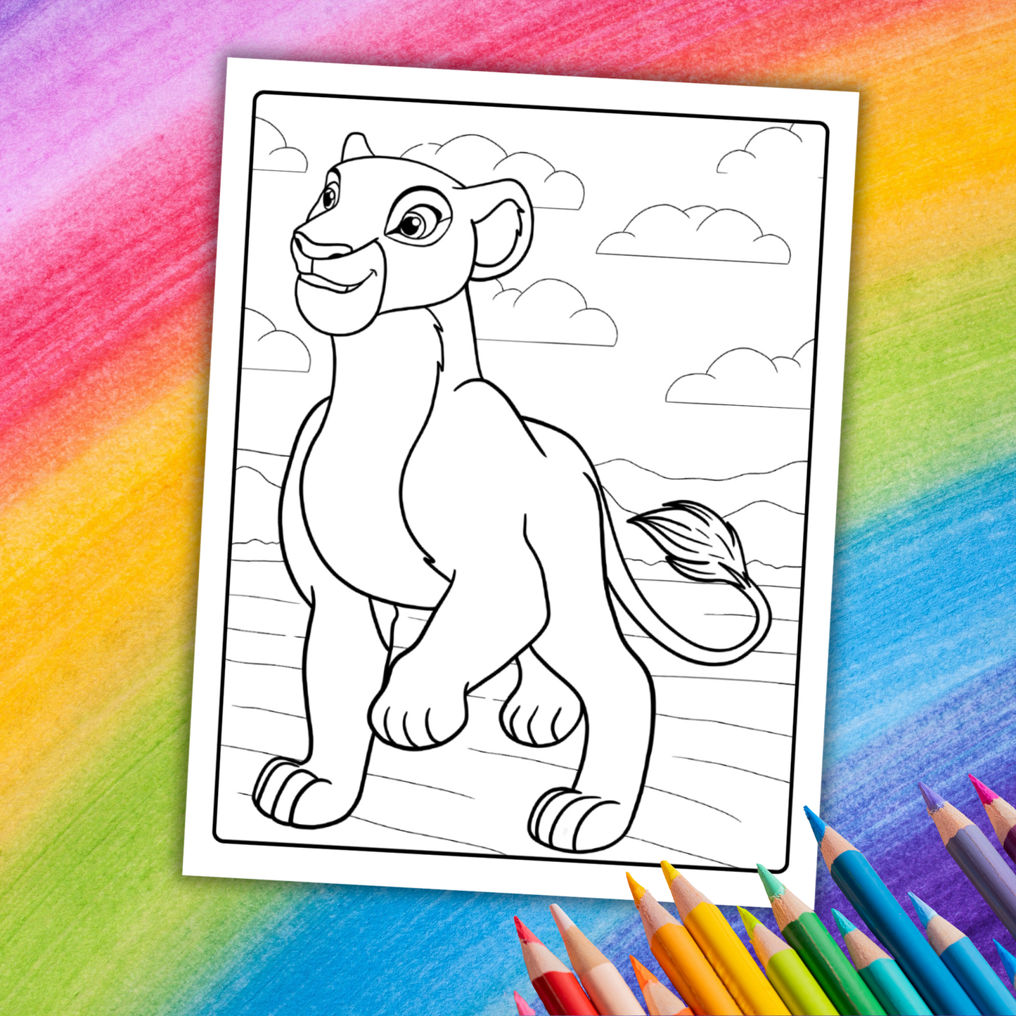 Lion King Coloring Book | 29 Printable Pages of Adventure