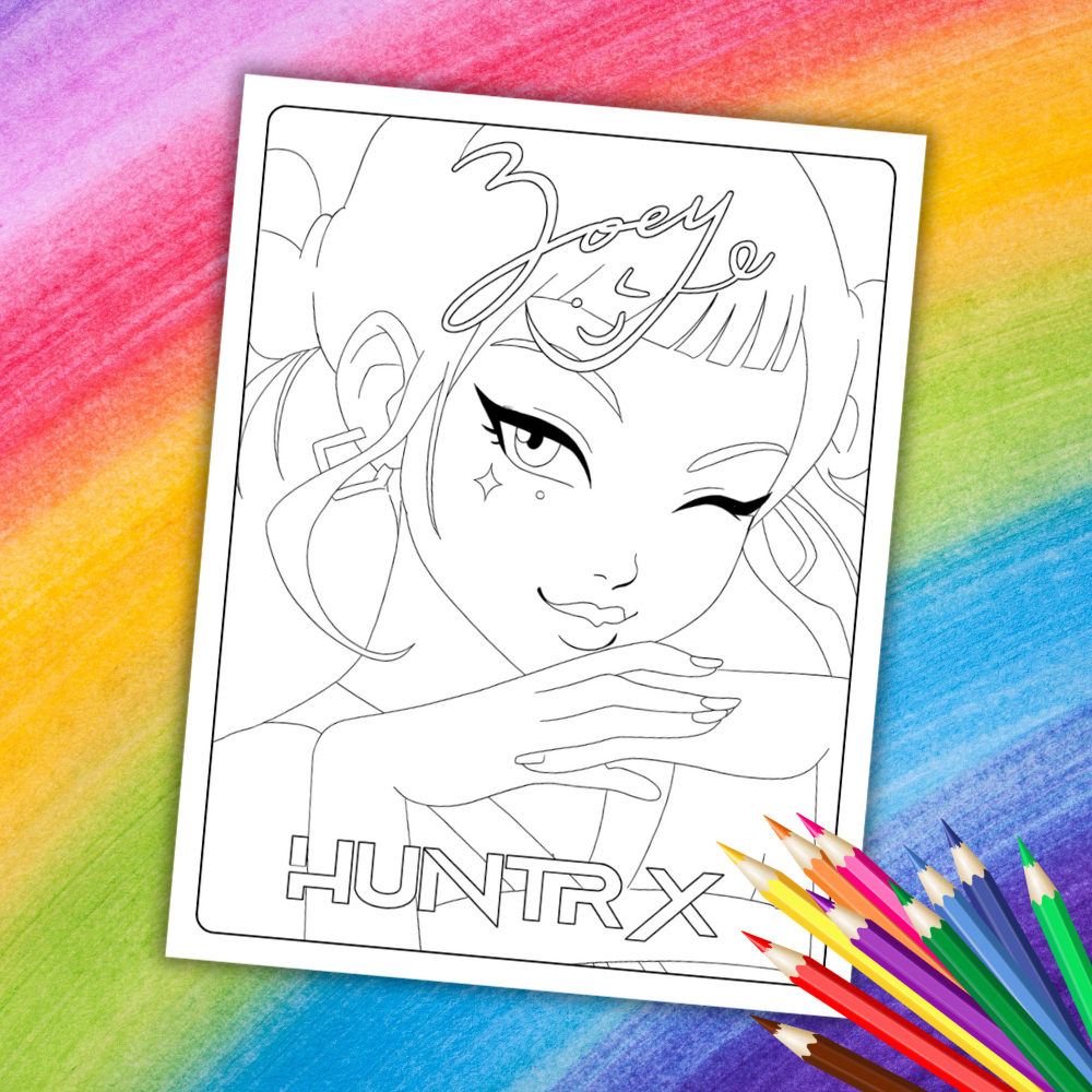 K-Pop Demon Hunters Coloring Book | 30 Printable Pages for Kids & Teens