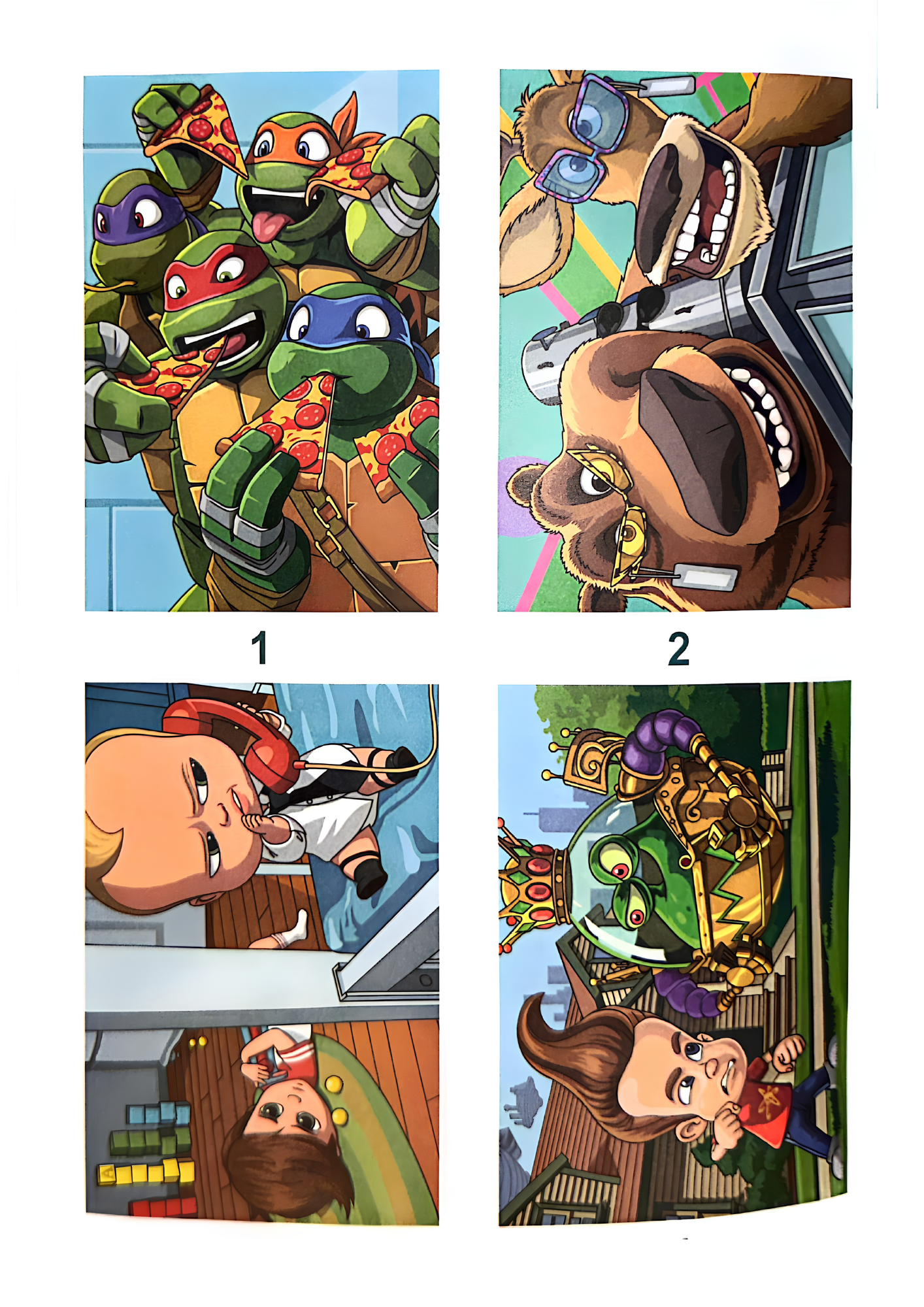 Favorite Cartoons Mystery Coloring Book | Cute Animal Adventures Color by Number | Digital PDF Download
