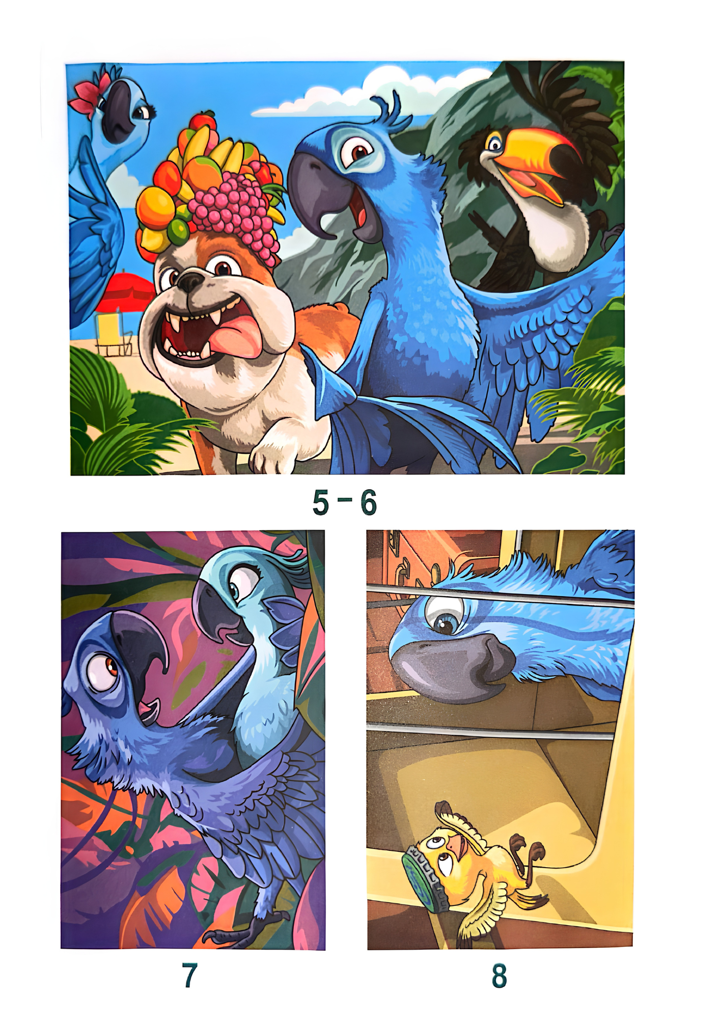 Favorite Cartoons Mystery Coloring Book | Cute Animal Adventures Color by Number | Digital PDF Download