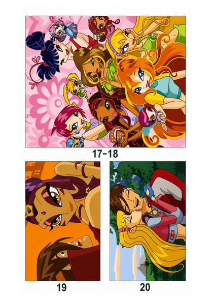 Winx Mystery Color By Number Book | Magical Fairy Coloring Book | Printable PDF Coloring Pages for Adults & Teens