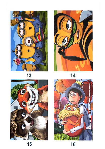 Favorite Cartoons Mystery Coloring Book | Cute Animal Adventures Color by Number | Digital PDF Download