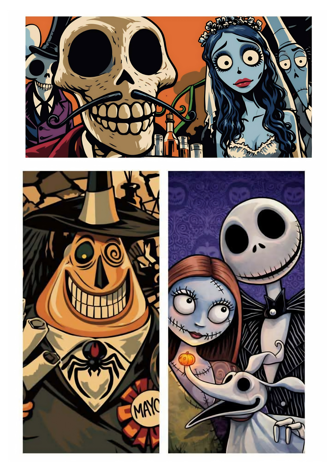 Mix Cartoon Mystery Color By Number Book | 50+ Hidden Picture Coloring Pages | Digital PDF Coloring Book for Adults & Teens