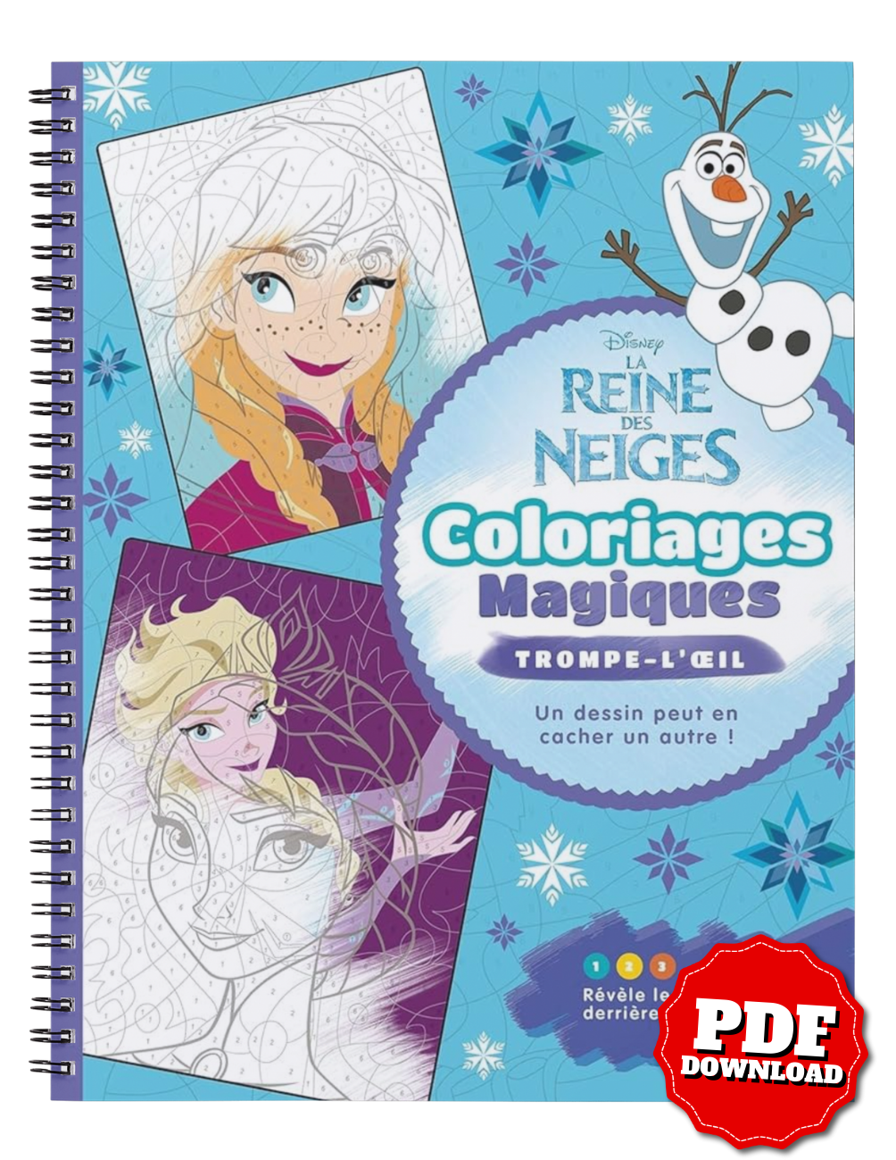 Frozen – Magical Optical Illusion Coloring Book | Disney